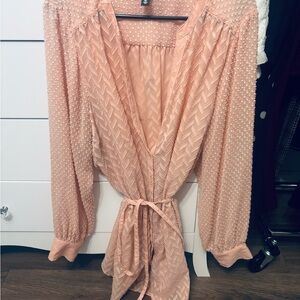 Love & Legend old pink Textured Blouse